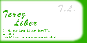 terez liber business card